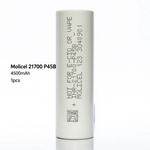 Molicel INR21700-P45B 4500mAh 45A Li-ion Battery for Power Tools, E-Bikes & DIY Battery Packs (1-100 PCS)