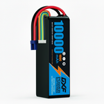 DXF 6S 22.2V 10000mAh 100C Softcase LiPo Battery with 10AWG EC5 for 1/8 RC Cars, Trucks, Buggies, Truggies (1-6 Pack Available)