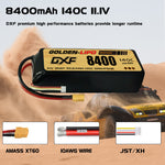 DXF LiPo Battery 3S 11.1V 8400mAh 140C Graphene Softcase with EC5 / T / TRX / XT60 / XT90 / XT150 / Q8s Plug for RC 1/8 1/10 Buggy Truck Car Off-Road Drone