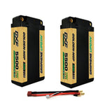 DXF 2S Shorty 7.6V 5500mAh 150C NGP PLUS Graphene Hardcase LiPo Battery with 5mm Bullet to Deans Plug for 1/10 RC Buggies, Touring Cars & Trucks (1-6 Pack Available)