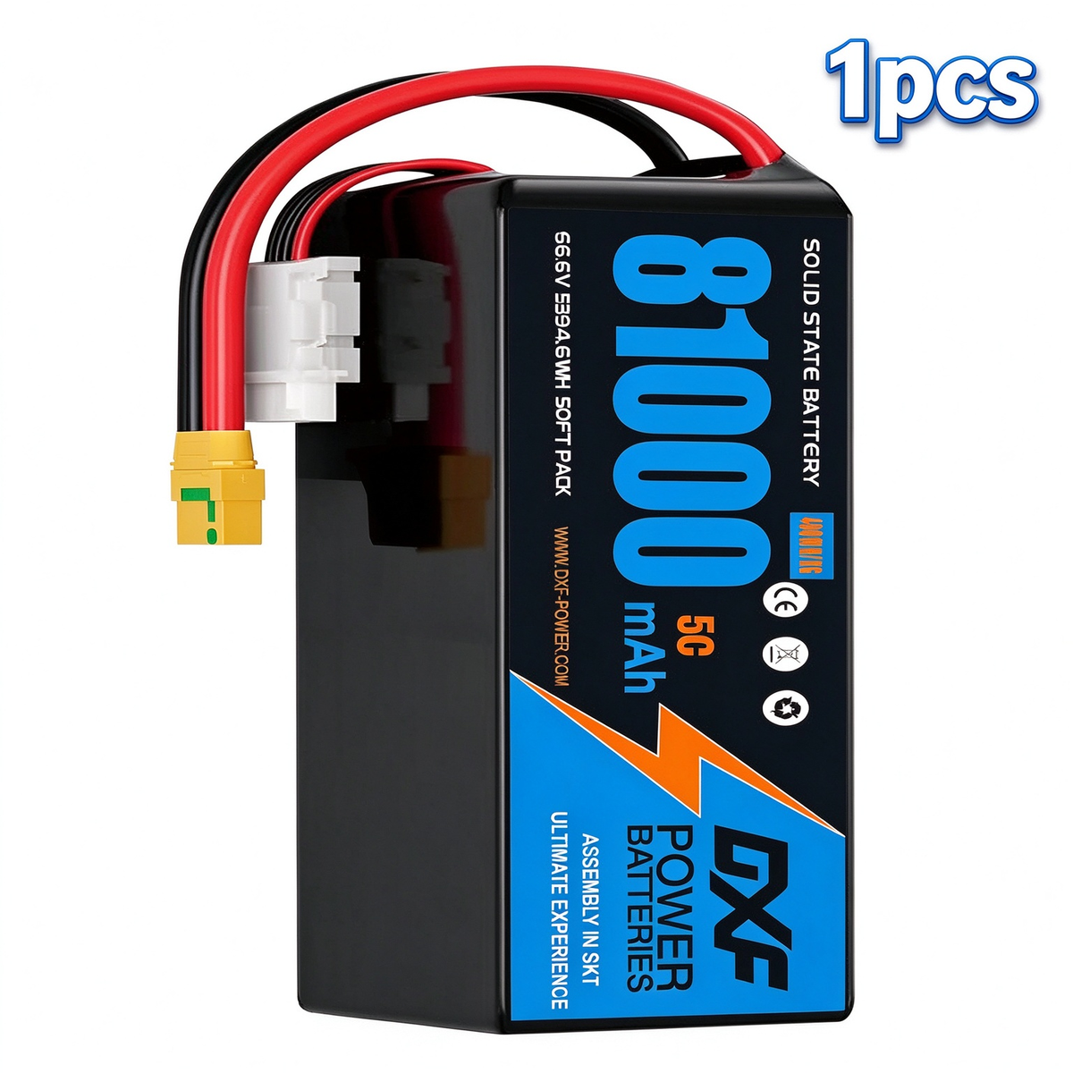 (CN)DXF 18S Lipo Battery 66.6V 5C 81000mAh Soft Case Battery  for Drone UAV FPV Car Truck Tank RC Buggy Truggy Racing Hobby