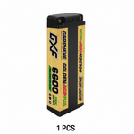 DXF GOLDEN-NGP PLUS 2S HV 7.6V 6600mAh 150C EFRA Hardcase LiPo Battery, 5mm Bullet to Deans T-Plug (1-6 Pack)