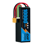DXF 6S 22.2V 10000mAh 100C Graphene Blue Softcase LiPo Battery with XT90 for RC Cars Drones Helicopters Boats (1-6 Pack)
