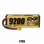 DXF Blue Series 3S HV 11.4V 9200mAh 140C Graphene Hardcase LiPo Battery with XT90 & 10AWG Wire (1-6 Pack)