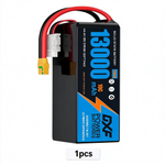 DXF SEMI-SOLID 12S 44.4V 13000mAh 10C Soft Case LiPo Battery with 8AWG Wire for UAVs & Drones (1-6 Pack)