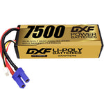 DXF LiPo Battery 3S 11.1V 7500mAh 140C Graphene Hardcase Gold with EC5 / T / TRX / XT60 / XT90 / XT150 / Q8s Plug for RC 1/8 1/10 Buggy Truck Car Off-Road Drone