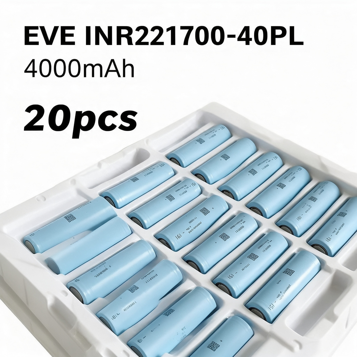 EVE INR21700-40PL 4000mAh 70A Li-ion Battery for Power Tools, E-Bikes & DIY Battery Packs (1-100 PCS)