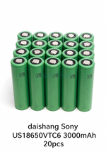Sony VTC6A US21700VTC6A 4000mAh 30A Li-ion Battery for Power Tools, RC & DIY Battery Packs (1-100 PCS)