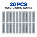LISHEN LR1865HC 3500mAh 10.5A 3.6V 18650 Li-ion Cell for Professional Battery Packs, Backup Power & Electronics (1–100 PCS)