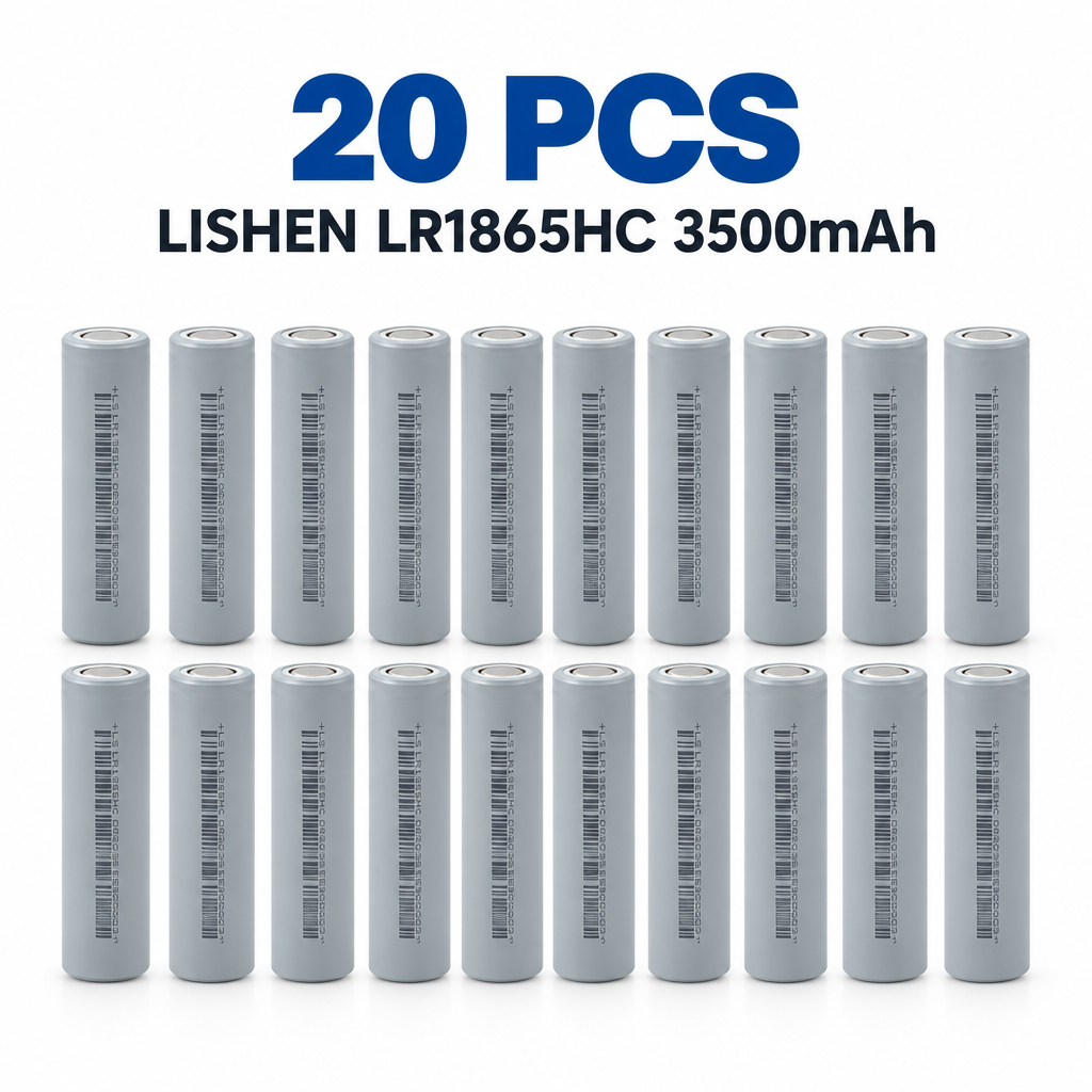 LISHEN LR1865HC 3500mAh 10.5A 3.6V 18650 Li-ion Cell for Professional Battery Packs, Backup Power & Electronics (1–100 PCS)