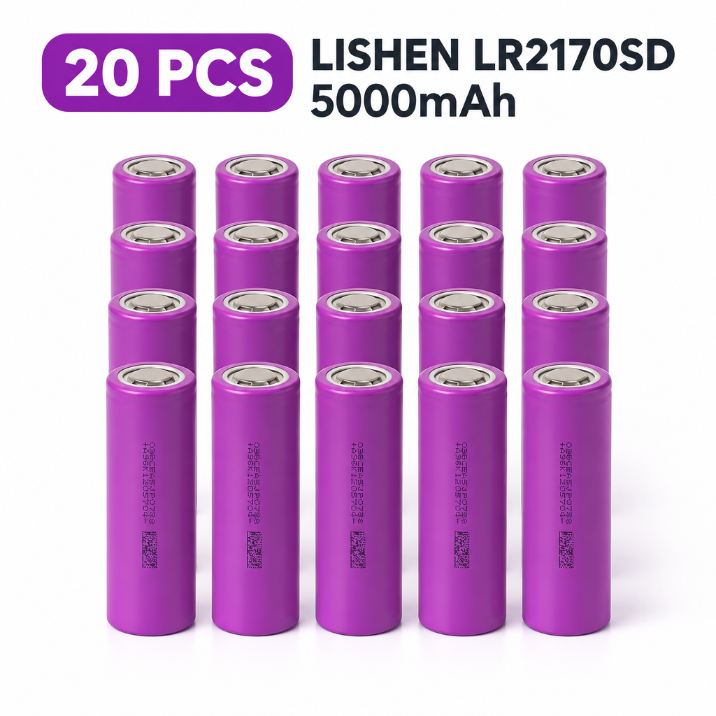LISHEN LR2170SD 5000mAh 10A Reclaimed 21700 Li-ion Cell for Professional Battery Pack Assembly (1–100 PCS)
