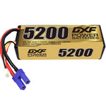 DXF LiPo Battery 3S 11.1V 5200mAh 140C Graphene Hardcase with EC5 / T / TRX / XT60 / XT90 / XT150 / Q8s Plug for RC 1/8 1/10 Buggy Truck Car Off-Road Drone