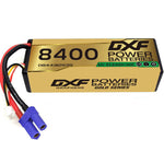 DXF LiPo Battery 3S 11.1V 8400mAh 140C Graphene Hardcase Gold with EC5 / T / TRX / XT60 / XT90 / XT150 / Q8s Plug for RC 1/8 1/10 Buggy Truck Car Off-Road Drone
