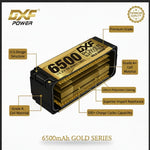 DXF Gold Series 4S HV 15.2V 6500mAh 140C Graphene LCG Hardcase LiPo with 5mm to EC5 & 10AWG Wire (1-6 Pack)