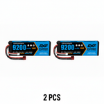 DXF 2S 7.6V 9200mAh 140C Hardcase LiPo Battery with 10AWG XT90 for 1/8 RC Cars, Boats, Trucks (2/4/6 Pack Available)