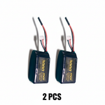 DXF 2S 7.4V 3000mAh 20C Compact Hardcase LiPo Battery for 1/8 1/10 RC Cars, Trucks, Buggies & Boats (2, 4, 6 Pack Available)