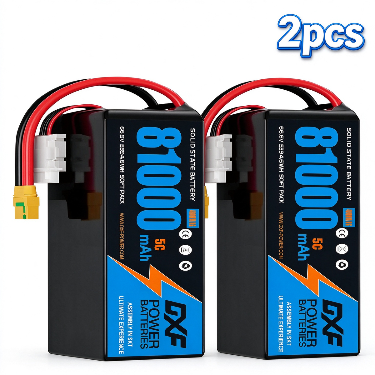 (CN)DXF 18S Lipo Battery 66.6V 5C 81000mAh Soft Case Battery  for Drone UAV FPV Car Truck Tank RC Buggy Truggy Racing Hobby