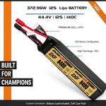 DXF Lipo Battery 12S 44.4V 8400mAh 140C GoldSeries Graphene Softcase with EC5 / T / TRX / XT60 / XT90 / XT150 / Q8s Plug for RC 1/8 1/10 Buggy Truck Car Off-Road Drone
