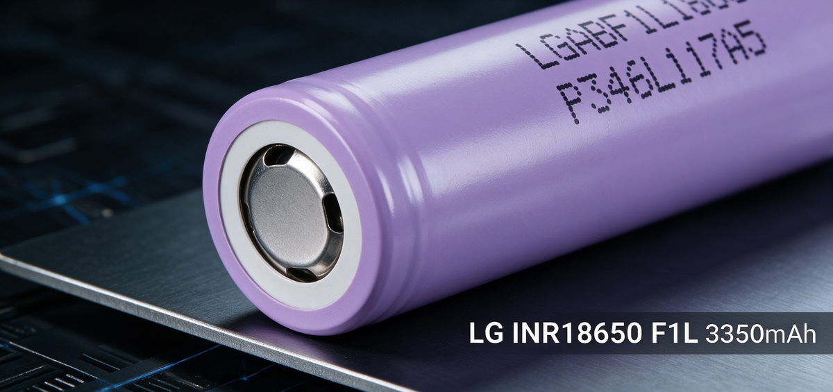 LG F1L INR18650-F1L 3350mAh 4.88A Li-ion Battery for Flashlights, E-Bikes & DIY Battery Packs (1-100 PCS)