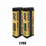 DXF GOLDEN-NGP PLUS 2S HV 7.6V 6600mAh 150C EFRA Hardcase LiPo Battery, 5mm Bullet to Deans T-Plug (1-6 Pack)