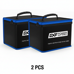 DXF LiPo Battery Fireproof Safety Bag - Charging & Storage Guard with Double Zipper (1-6 Pack Options Available)