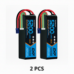 DXF 6S 22.2V 5200mAh 80C Graphene Softcase LiPo Battery with EC5 & 10AWG Wire (1-6 Pack)