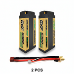 DXF 5mm 2S 6300mAh 7.6V 140C GOLDEN-NGP HardCase LiPo Battery with XT90 Plug for 1:8 Scale RC Car, Multi-Rotor RC Airplane, RC Helicopter, RC Boat