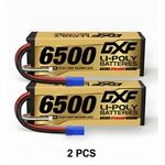 DXF GoldSeries 4S HV 15.2V 6500mAh 140C Graphene Hardcase LiPo Battery with EC5 & 10AWG Wire (1-6 Pack)