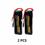 DXF 2S 7.4V 2600mAh 20C LiPo Receiver Battery Hardcase with Futaba Plug for Nitro RC Car Buggy Truggy (Multi-Pack Options)