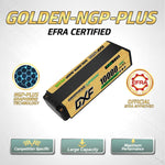 DXF 5mm 2S 10000mAh 7.6V 150C GOLDEN-NGP PLUS EFRA Certificate High Capacity Hardcase LiPo Battery with XT90 Plug for 1:8 Scale RC Car, Multi-Rotor RC Airplane, RC Helicopter, RC Boat
