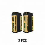 DXF 2S Shorty 7.4V 5200mAh 140C Graphene Hardcase LiPo Battery with 5mm Bullet to Deans Plug for 1/10 RC Buggies, Touring Cars & Trucks (1-6 Pack Available)