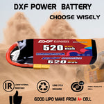 DXF LiPo Battery 5S HV 19.0V 520mAh 80C with PH2.0 / JST / XT30 / SM / XT60 / EC5 / XT90 for FPV Drone Whoop Micro Racing