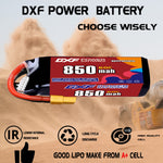 DXF LiPo Battery 6S HV 22.8V 850mAh 60C with PH2.0 / JST / XT30 / SM / XT60 / EC5 / XT90 for FPV Drone Whoop Micro Racing