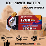 DXF LiPo Battery 3S HV 11.4V 1700mAh 60C with PH2.0 / JST / XT30 / SM / XT60 / EC5 / XT90 for FPV Drone Whoop Micro Racing