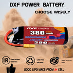 DXF 5S 19.0V 380mAh 90C LiPo Battery for FPV Micro Drones (PH2.0 / JST / XT30 / SM / XT60 / EC5 / XT90 Options)
