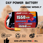 DXF 5S 18.5V 1550mAh 140C LiPo Battery for FPV Micro Drones (PH2.0 / JST / XT30 / SM / XT60 / EC5 / XT90 Options)