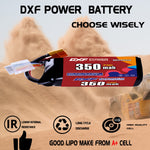 DXF LiPo Battery 4S HV 15.2V 350mAh 70C with PH2.0 / JST / XT30 / SM / XT60 / EC5 / XT90 for FPV Drone Whoop Micro Racing