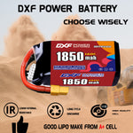 DXF 5S 18.5V 1850mAh 140C LiPo Battery for FPV Micro Drones (PH2.0 / JST / XT30 / SM / XT60 / EC5 / XT90 Options)