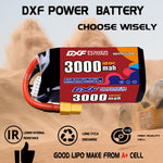 DXF 5S 18.5V 3000mAh 120C LiPo Battery for FPV Micro Drones (PH2.0 / JST / XT30 / SM / XT60 / EC5 / XT90 Options)