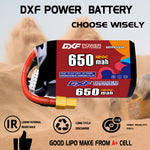 DXF 5S 19.0V 650mAh 150C LiPo Battery for FPV Micro Drones (PH2.0 / JST / XT30 / SM / XT60 / EC5 / XT90 Options)