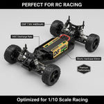 DXF 2S Shorty 7.6V 4400mAh 140C Graphene Hardcase LiPo Battery with 5mm Bullet to Deans Plug for 1/10 RC Buggies, Touring Cars & Trucks (1-6 Pack Available)