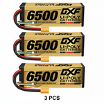 DXF Gold Series 4S HV 15.2V 6500mAh 140C Graphene Hardcase LiPo Battery with XT90 & 10AWG Wire (1-6 Pack)