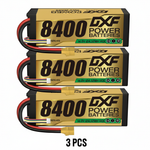 DXF 4S 14.8V 8400mAh 140C Graphene Hardcase LiPo Battery with XT90 & 10AWG Wire for RC Cars (1-6 Pack)