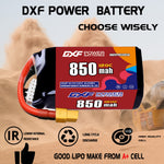 DXF 5S 19.0V 850mAh 120C LiPo Battery for FPV Micro Drones (PH2.0 / JST / XT30 / SM / XT60 / EC5 / XT90 Options)