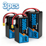 DXF SEMI-SOLID 14S 51.8V 35000mAh 5C Soft Case LiPo Battery with 8AWG Wire for UAVs & Drones (1-6 Pack)