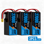 DXF SEMI-SOLID 14S 51.8V 27000mAh 5C Soft Case LiPo Battery with 8AWG Wire for Toy Cars, Boats, UAVs & Drones (1-6 Pack)