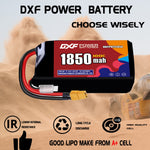 DXF 2S 7.4V 1850mAh 100C LiPo Battery for FPV Micro Drones (PH2.0 / JST / XT30 / SM / XT60 / EC5 / XT90 Options)