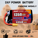 DXF 5S 18.5V 1350mAh 140C LiPo Battery for FPV Micro Drones (PH2.0 / JST / XT30 / SM / XT60 / EC5 / XT90 Options)