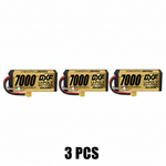 DXF 4S 14.8V 7000mAh 100C Hardcase LiPo Battery with 10AWG XT90 for 1/8 1/10 RC Cars, Trucks, Buggies (1/2 Pack Available)