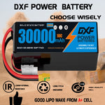 (CN)DXF 6S Lipo Battery 22.2V 10C 30000mAh Soft Case Battery  for Drone UAV FPV Car Truck Tank RC Buggy Truggy Racing Hobby